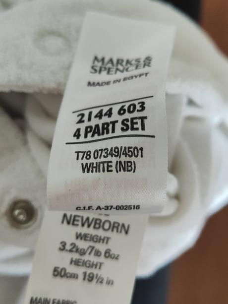 Froté dupačky, marks & spencer,56