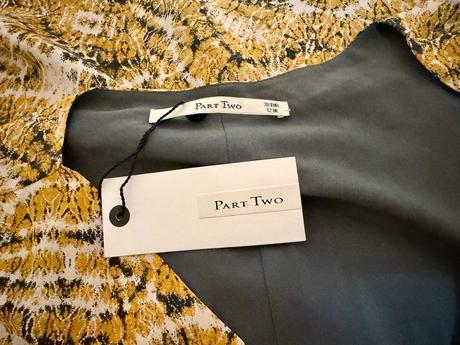 Elegantný top part two nayenne s hodvábom, 38