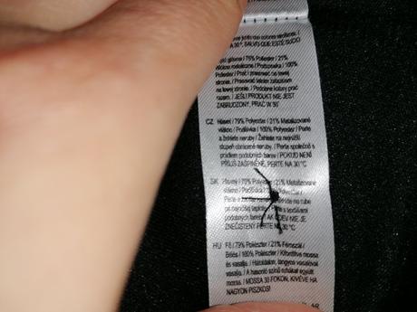 Tričko strieborne trblietavé, f&f,s