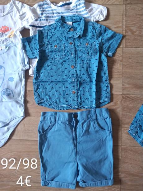 Košeľa a šortky 92/98, f&f,98