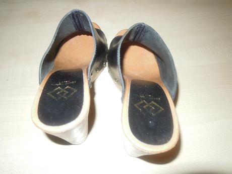 Čierne kožené vsuvky humanic 36, humanic,36