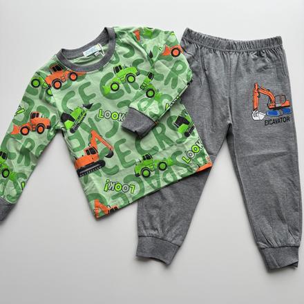 Chlapčenské pyžamo tractor zelená, 98 / 110 / 122