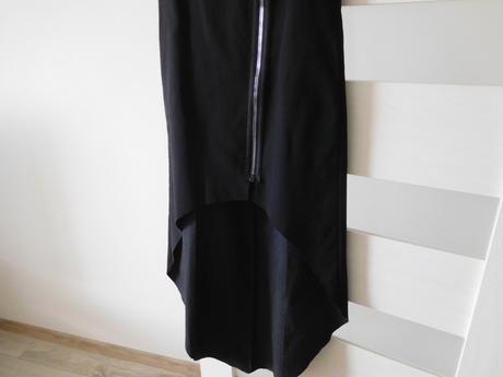 Šaty pružné v predu zips s vreckami -36/38, 36