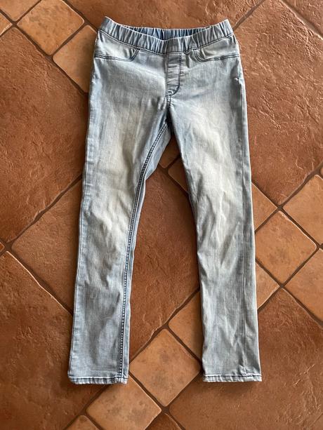 Jegginsy bledomodre, h&m,128