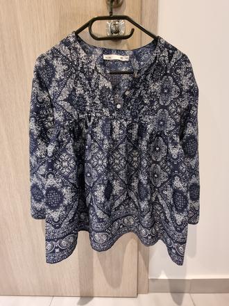 Modro-biela blúzka, s