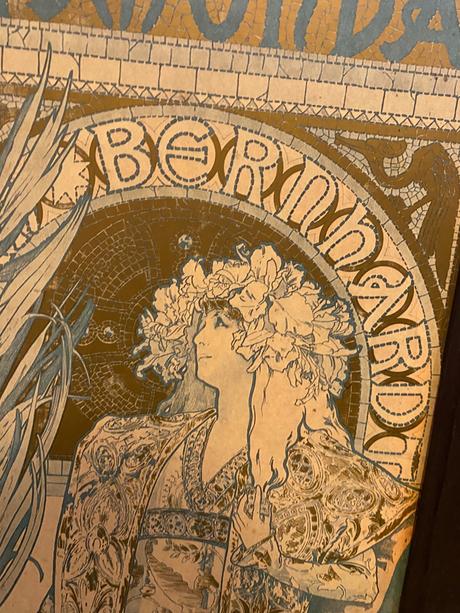 Alfonz mucha 4 staré krásne väčšie secesné obrazy, 