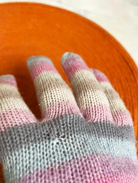 Vysoké angorové rukavice, l