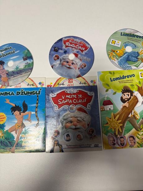 Detské dvd rozprávky 3 kusy spolu,