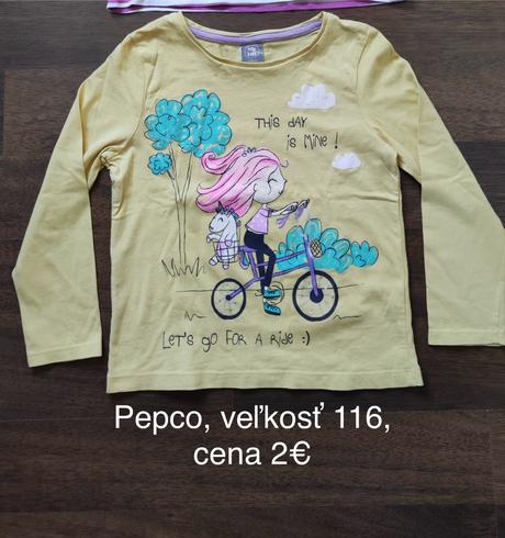Tričká dlhý rukáv, 116