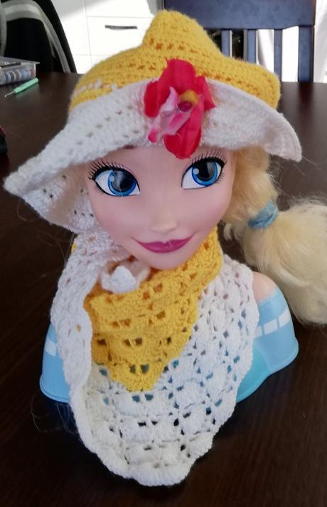 Klobúčik a šatka hackovane, 92