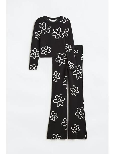 Pletené teplé nohavice h&m, h&m,164
