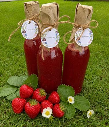 Jahodovy sirup domaci,