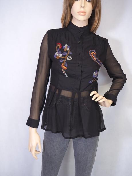 Luxusná hodvábna blúzka miu miu, s