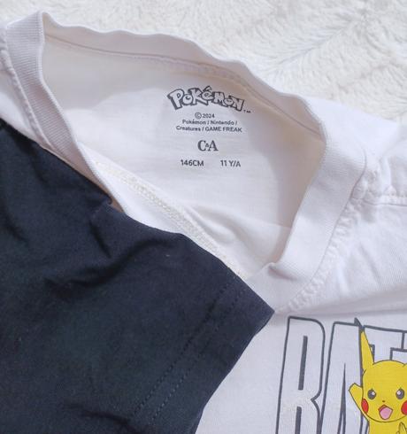 2x tričko pikachu c&a veľ.134, c&a,134
