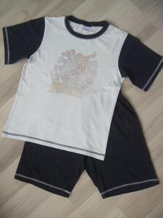 Pyžamo šortkové letné č.134/140, 134