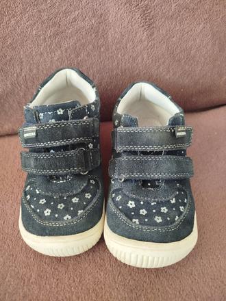 Modré s kvietkami barefoot super stav, protetika,26