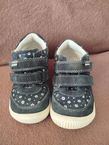 Modré s kvietkami barefoot super stav, protetika,26