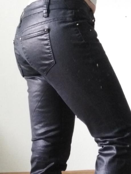 Lesklé nohavice 36/38, m