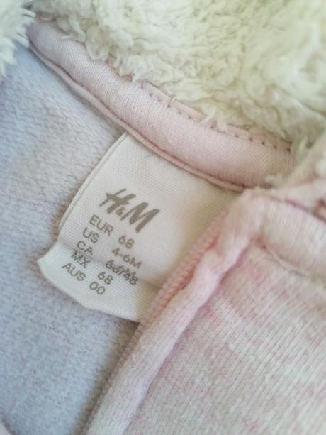 H&m ružová teplakova súprava, h&m,68
