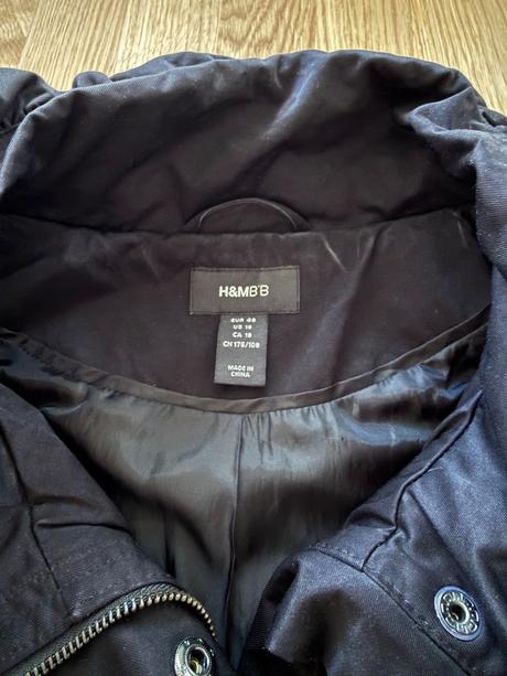 Cierna parka h&m, h&m,48