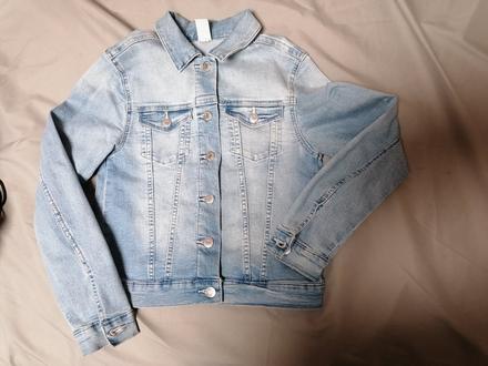 Bunda riflová, denim,146