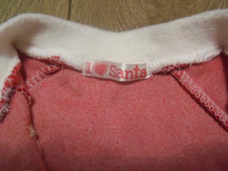 Vianočný overal/dupačky i love santa - 0-3 mes., 62