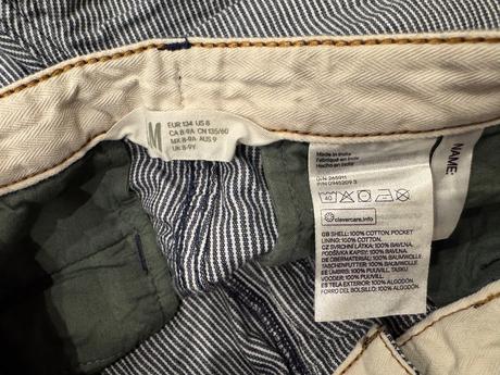 Šortky h&m, h&m,134