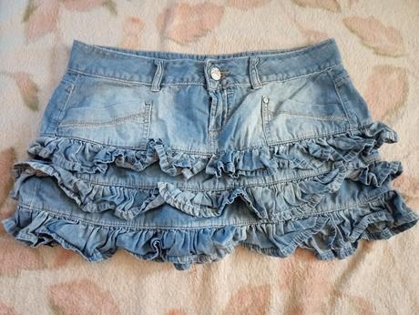 Sukňa s fodrickou, clockhouse,l