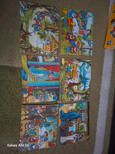 Drevené kocky snehulienka, 