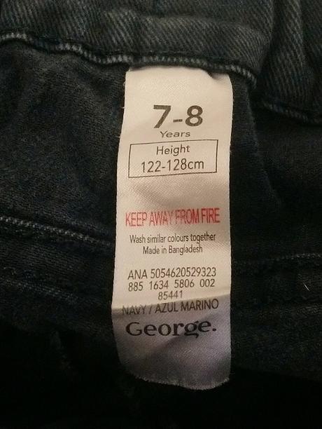 Chlapčenské modré rifle, george, 122-128 cm, george,128