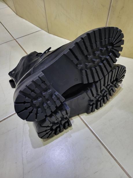 Kožené jarné čižmy nezateplené, 38