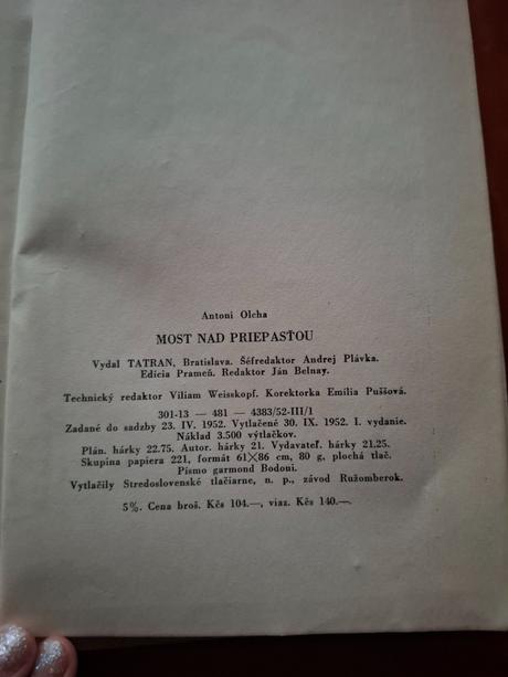 Kniha most nad priepasťou, 