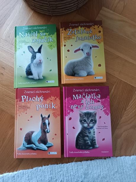 Knižky zvierací detektívy 4 ks,