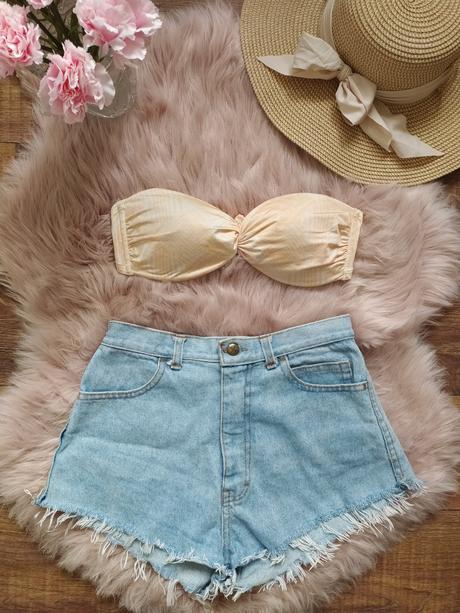 Dámsky vrch plaviek bez ramienok, lindex,40