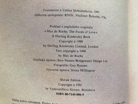 Jedlá a láska-prvé vyd.1991, 