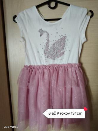 Little kids šaty labuť,, 134