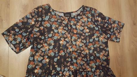 Kvetované šaty/bluzka xl, xl