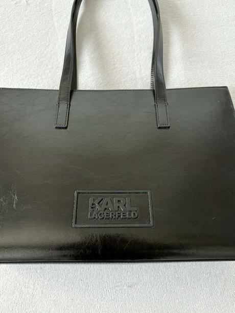 Karl lagerfeld k/stone tote bag čierna, karl lagerfeld