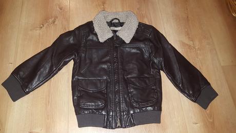 Koženková bunda 3-4 roky, marks & spencer,104