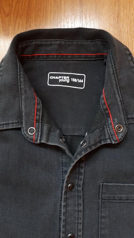 Riflová bundička/košela 158/164, 164