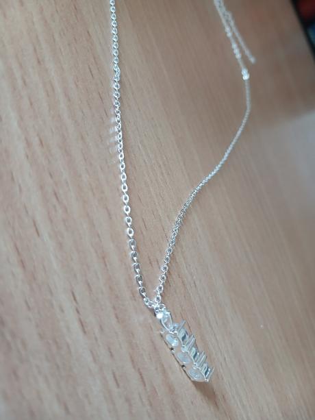 Nový náhrdelník so zirkónmi 40+6 cm,