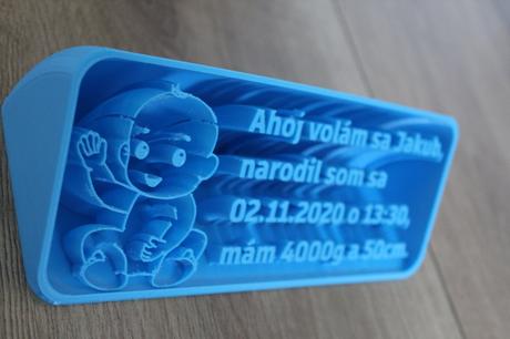 Tabuľka pre narodené dieťatko,