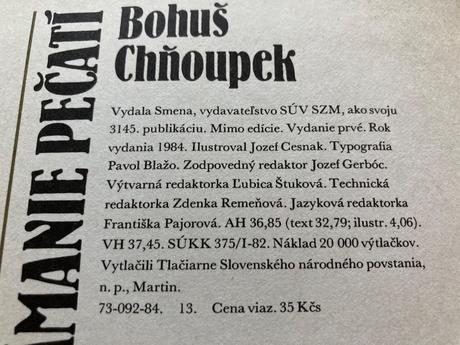 Lámanie pečatí podpis autora-prvé vyd.1984, 