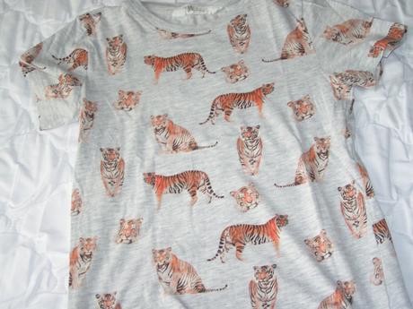 Tigríkové tričko, h&m,122