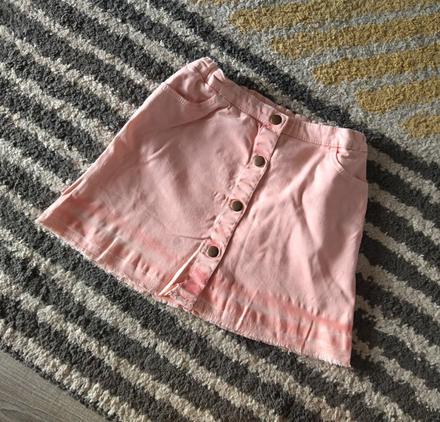 Riflová sukňa s gombíkmi, h&m,122