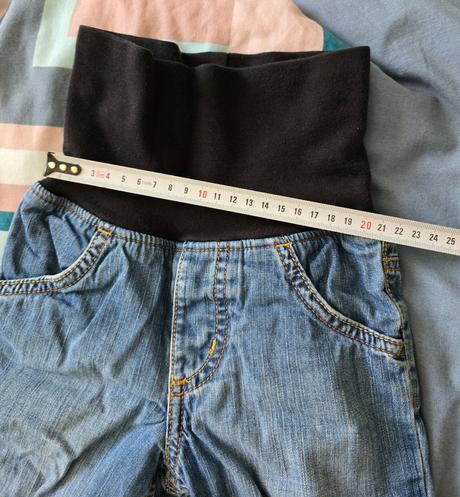Zateplené nohavice- rifle, h&m,80