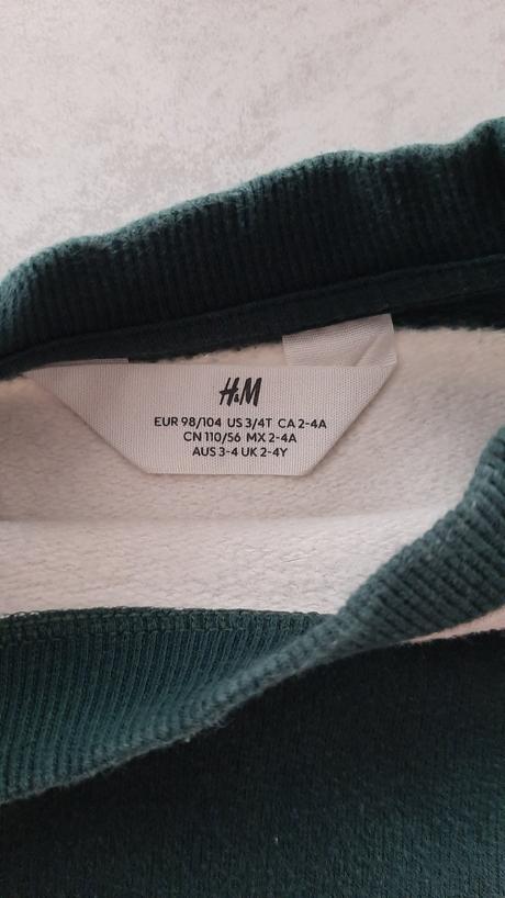 Mikina prúžkatá, h&m,98