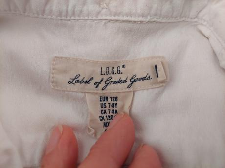 Košeľa s dlhým rukávom, h&m,128