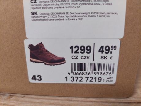 Zimné topánky, deichmann,43