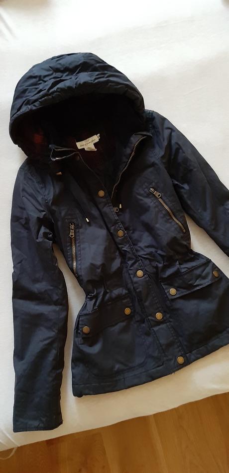 Tmavomodrá parka h&m, h&m,34